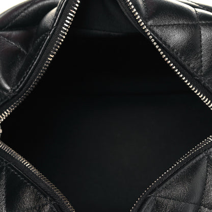 Saint Laurent Calfskin Y Quilted Monogram Small Loulou Bowling Bag Black 5 of 9