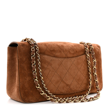 Chanel Suede Calfskin Small Souplissimo Maxi Flap Camel 3 of 10