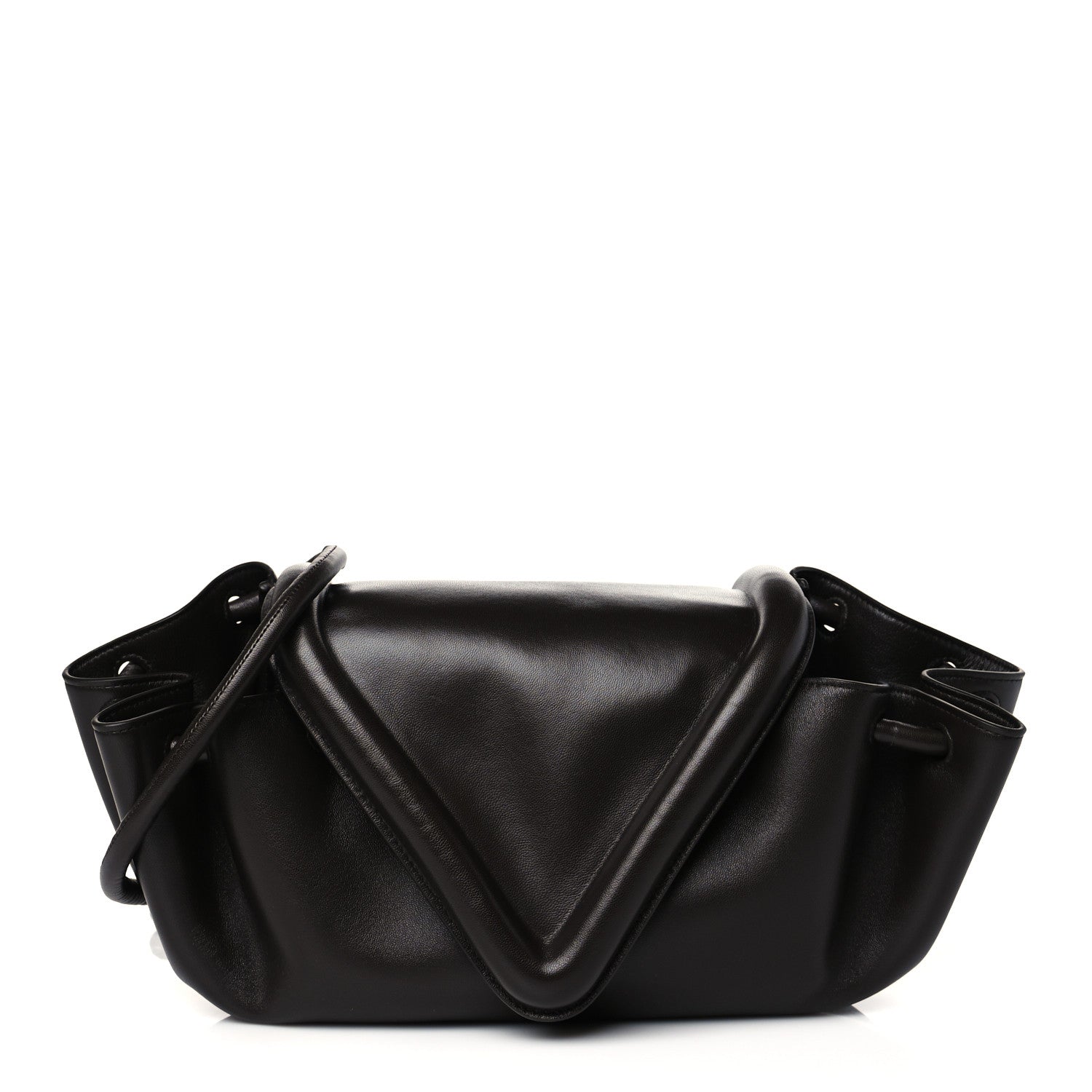 Bottega Veneta Lambskin Small Beak Triangle Flap Shoulder Bag Fondant 1 of 17