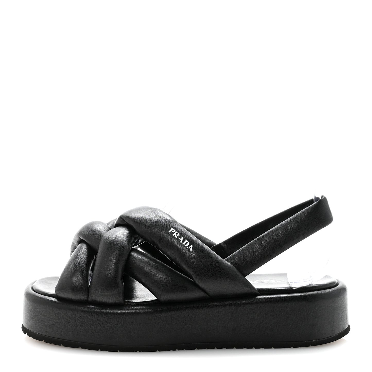 Nappa Padded Blow 20mm Slingback Sandals 37.5 Black