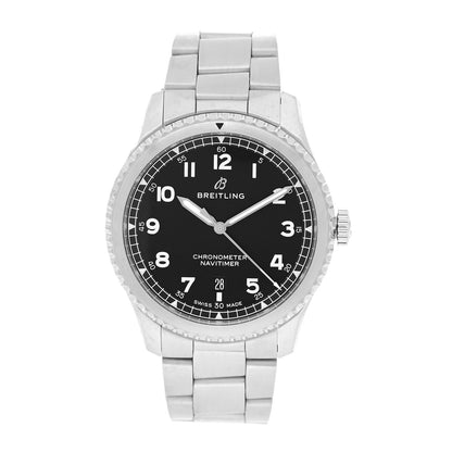 Breitling Stainless Steel 42mm Navitimer 8 Automatic Watch Black A17314 1 of 5