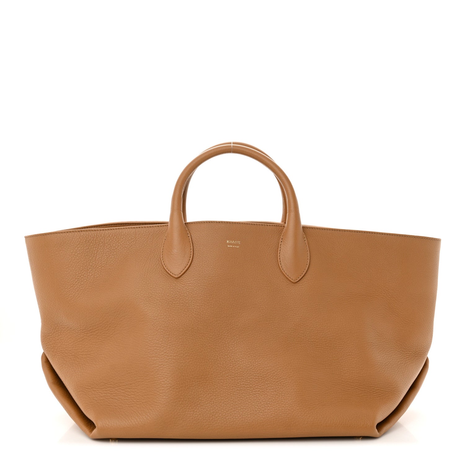 Khaite Pebbled Calfskin Medium Amelia Tote Nougat 1 of 9