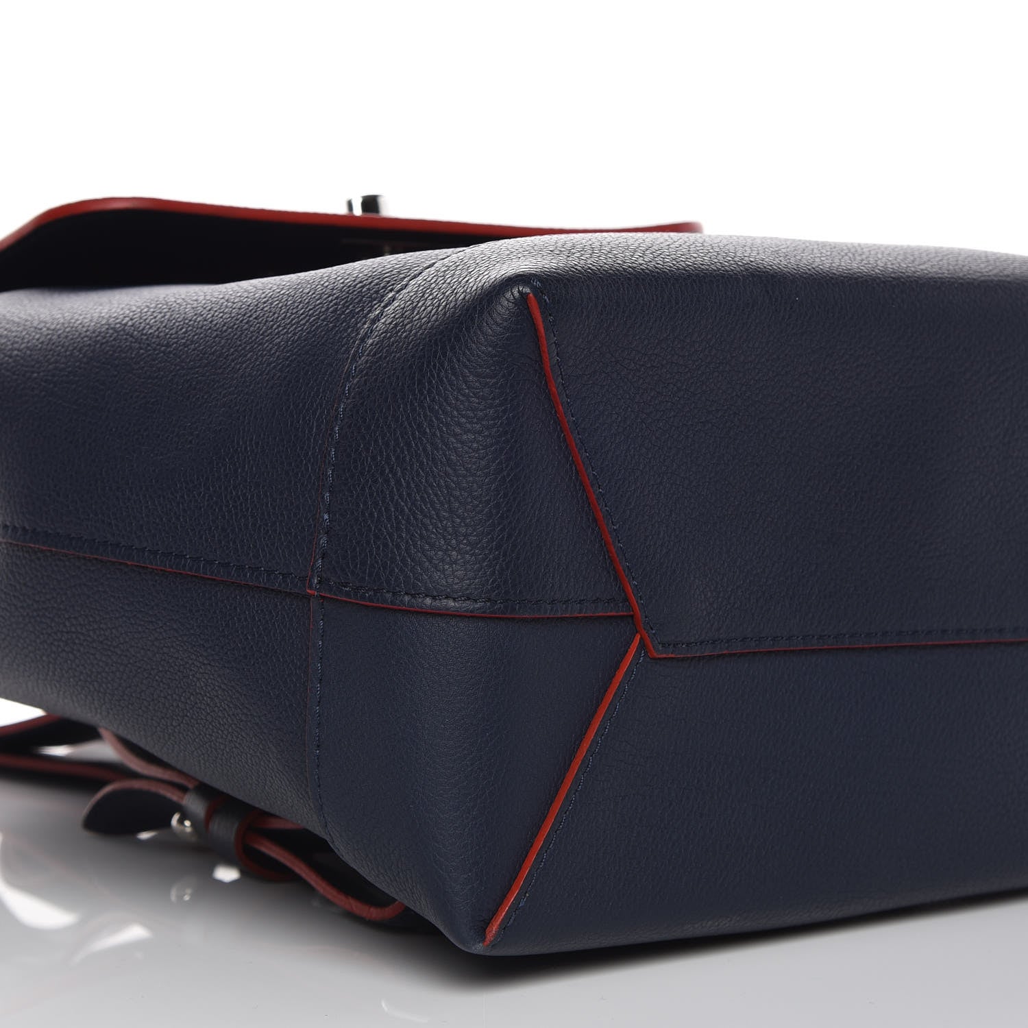 Louis Vuitton Soft Calfskin Lockme Backpack Marine Rouge 7 of 8