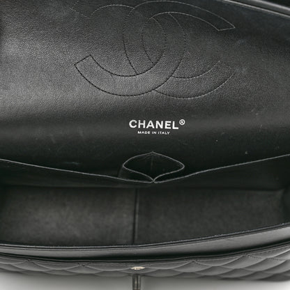 Chanel Lambskin Quilted Jumbo Double Flap So Black 5 of 10