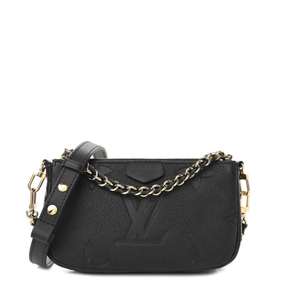 Louis Vuitton Empreinte Monogram Giant Multi Pochette Accessories Mini Pochette Black 1 of 9