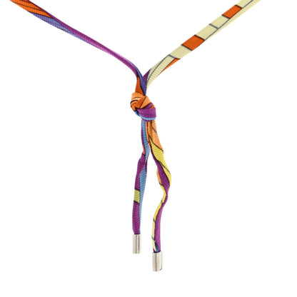 Hermes Silk Tourbillon de Couleurs Necklace Multicolor 5 of 5