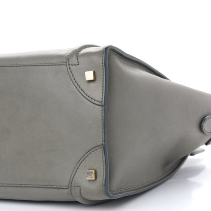Celine Smooth Calfskin Mini Luggage Grey 10 of 14