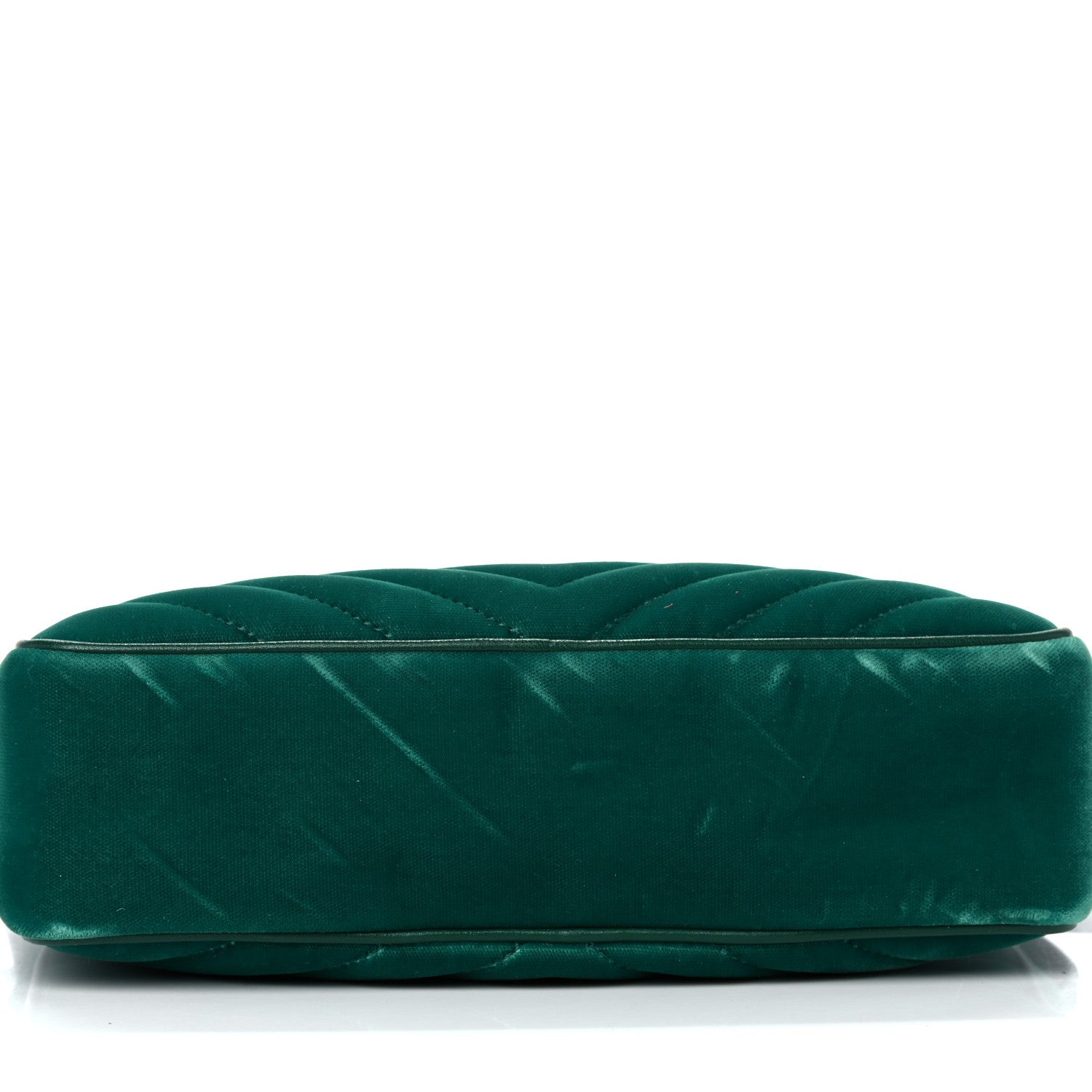Saint Laurent Velvet Matelasse Monogram Lou Camera Bag Deep Malachite 10 of 12