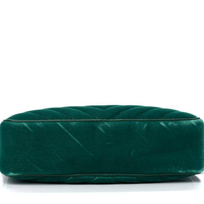 Saint Laurent Velvet Matelasse Monogram Lou Camera Bag Deep Malachite 10 of 12