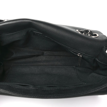 Chanel Caviar Quilted Large Now and Forever Flap Black 5 of 10