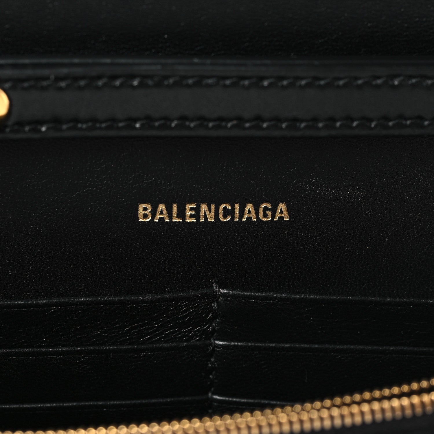 Balenciaga Shiny Box Calfskin Hourglass Chain Bag Black 6 of 8