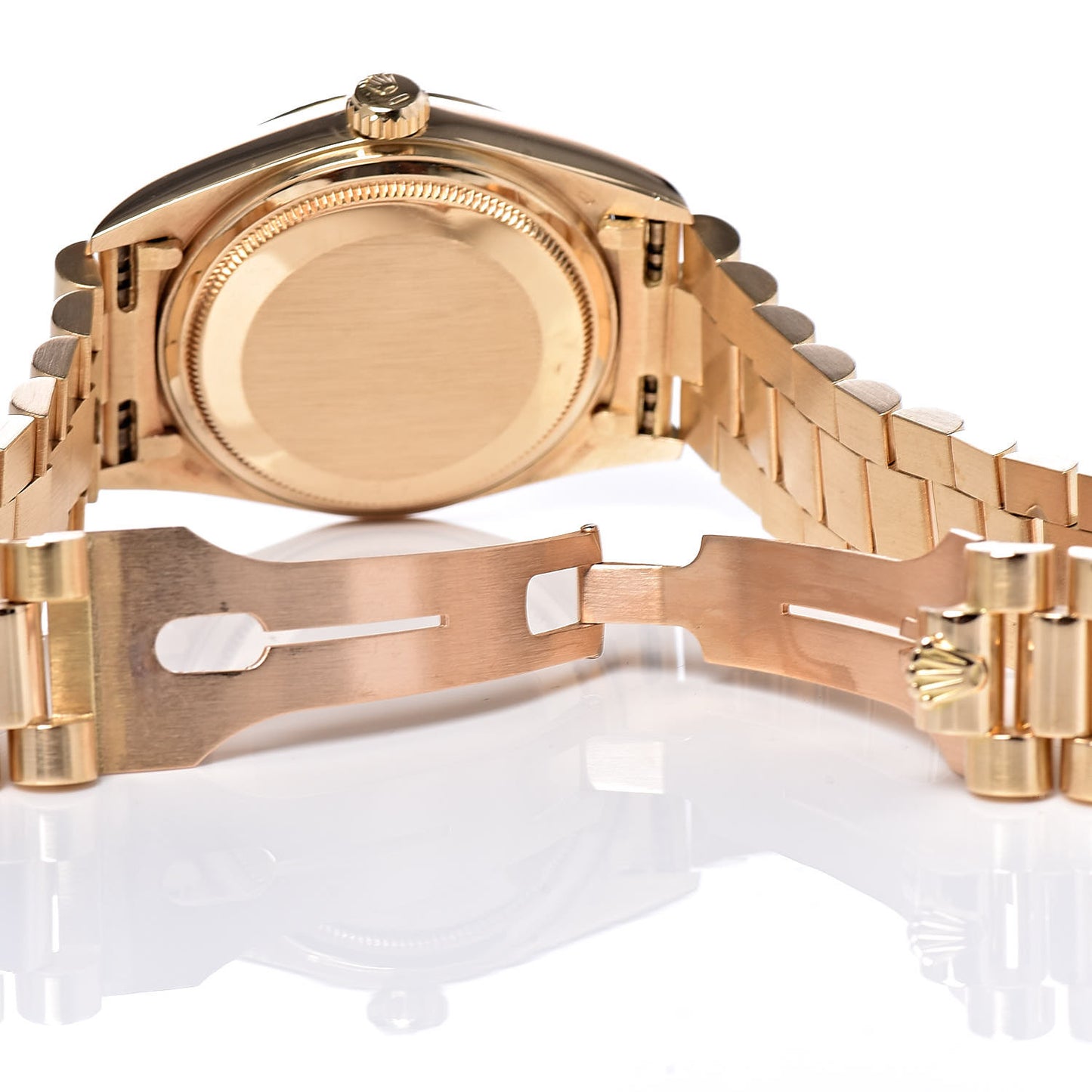18K Yellow Gold 36mm Oyster Perpetual Day-Date President Watch Champagne 18038