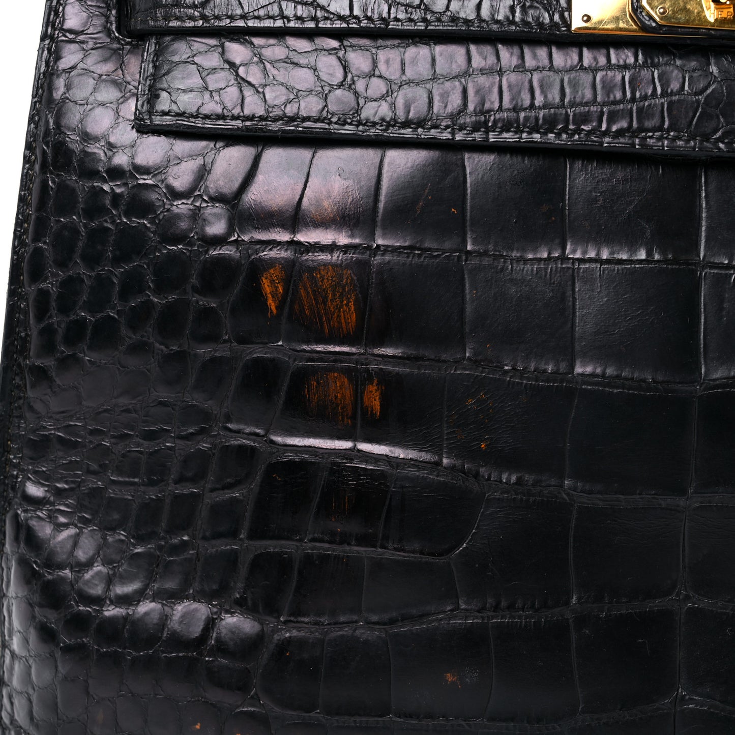 Matte Alligator Kelly Sellier 32 Black