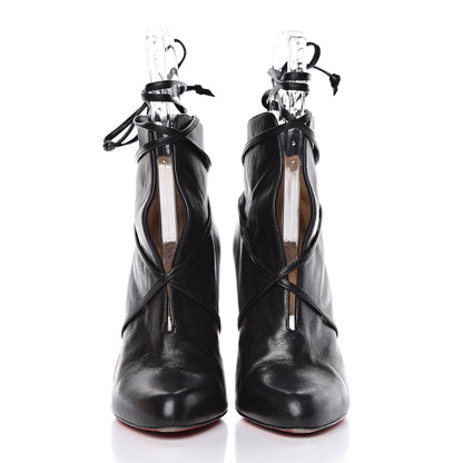 Christian Louboutin Shiny Nappa S.I.T. Rain 100 Ankle Boots 37 Black 2 of 13