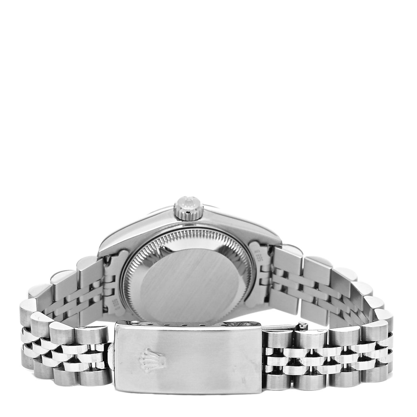 Stainless Steel 18K White Gold Mother of Pearl 26mm Oyster Perpetual Datejust Watch Pink Roman 79174