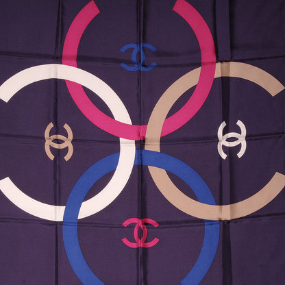 Chanel Silk CC Logo Scarf Multicolor 1 of 5