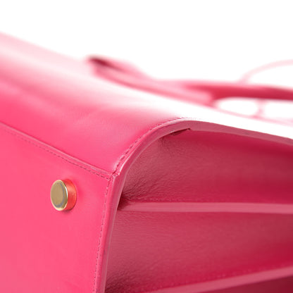 Saint Laurent Calfskin Small Sac De Jour Lipstick Fuchsia 13 of 19