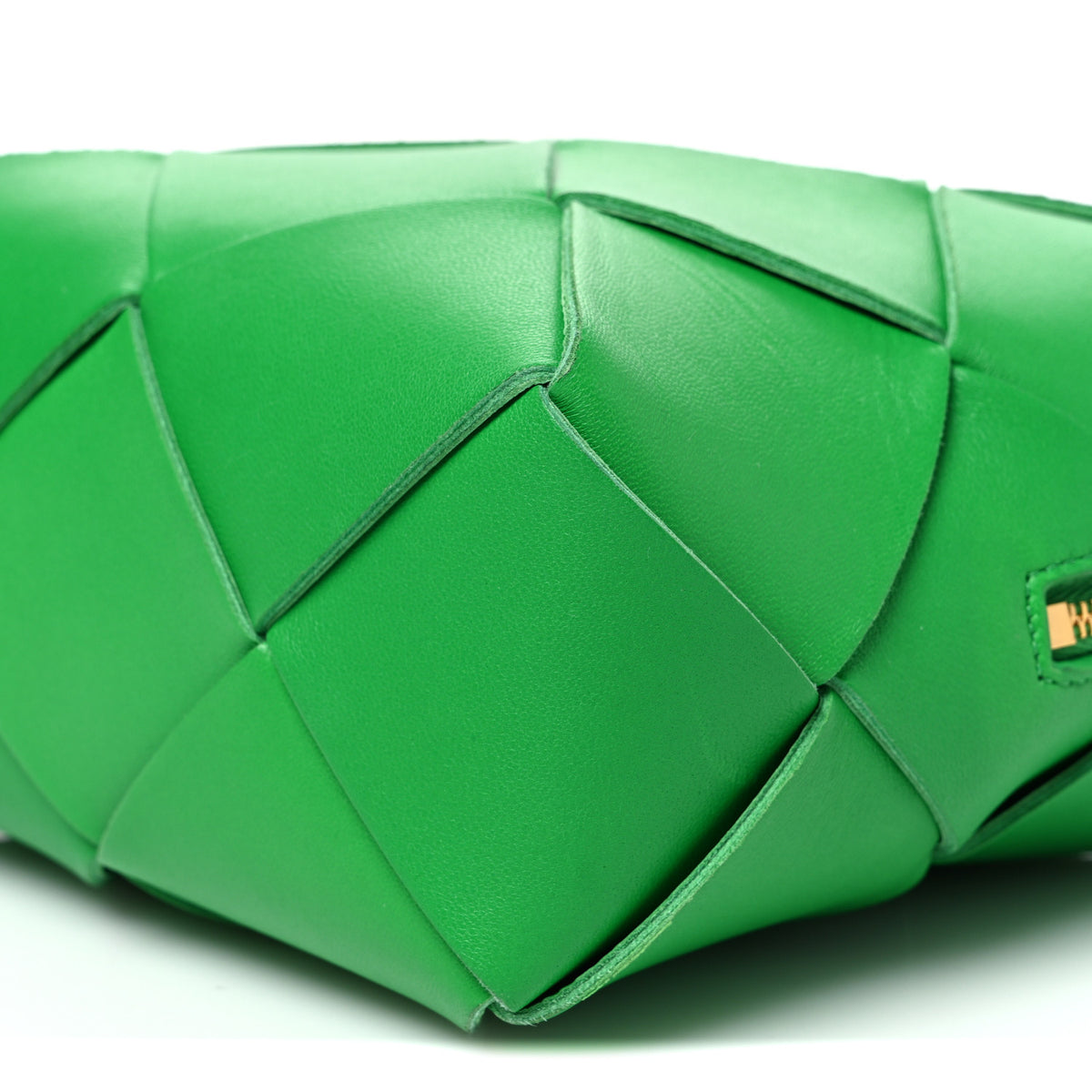 Lambskin Maxi Intrecciato Mini Cassette Camera Bag Parakeet