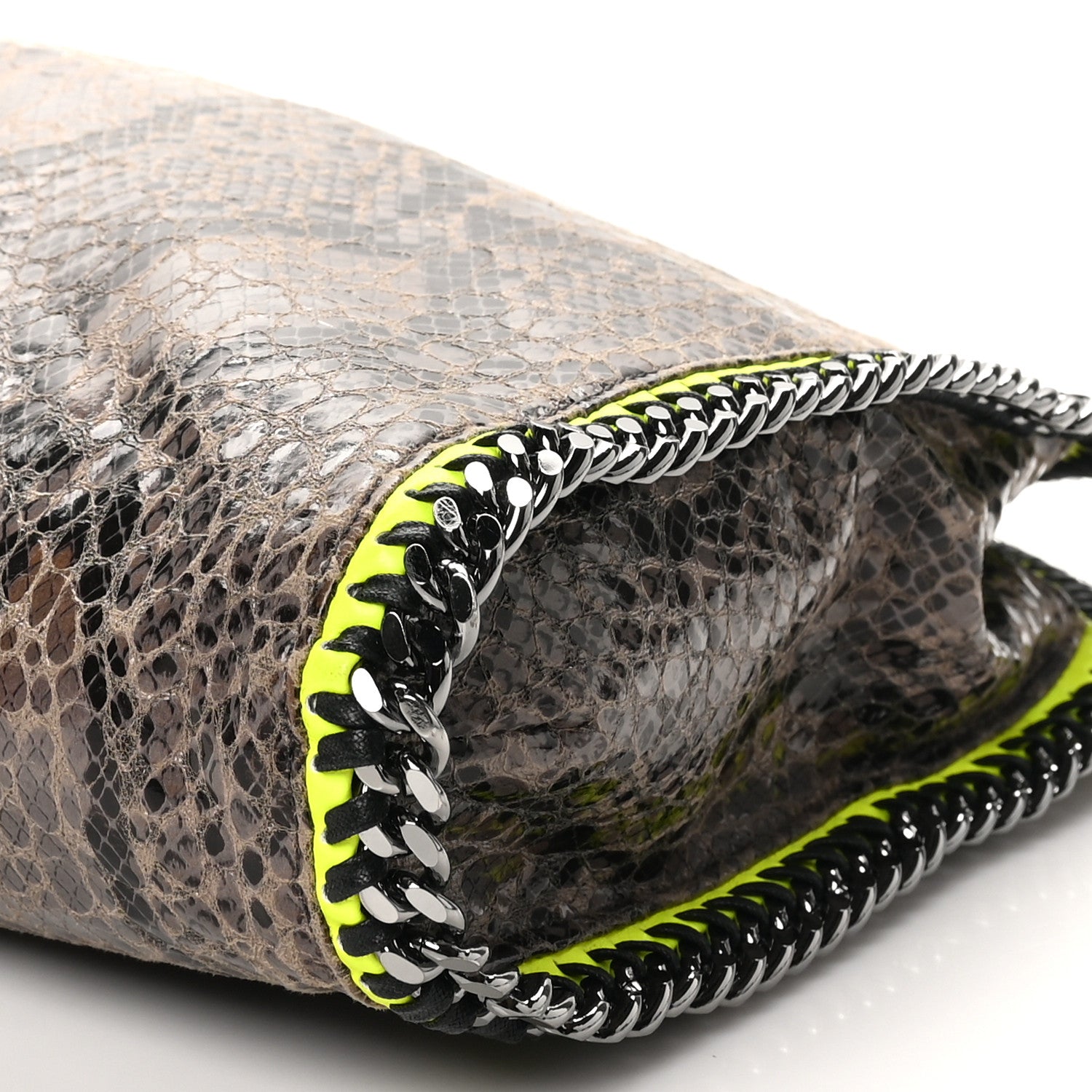 Stella McCartney Eco Python Small Falabella Tote Beige Yellow 9 of 9