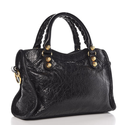 Balenciaga Agneau Giant 12 Gold Hardware Mini City Black 3 of 7