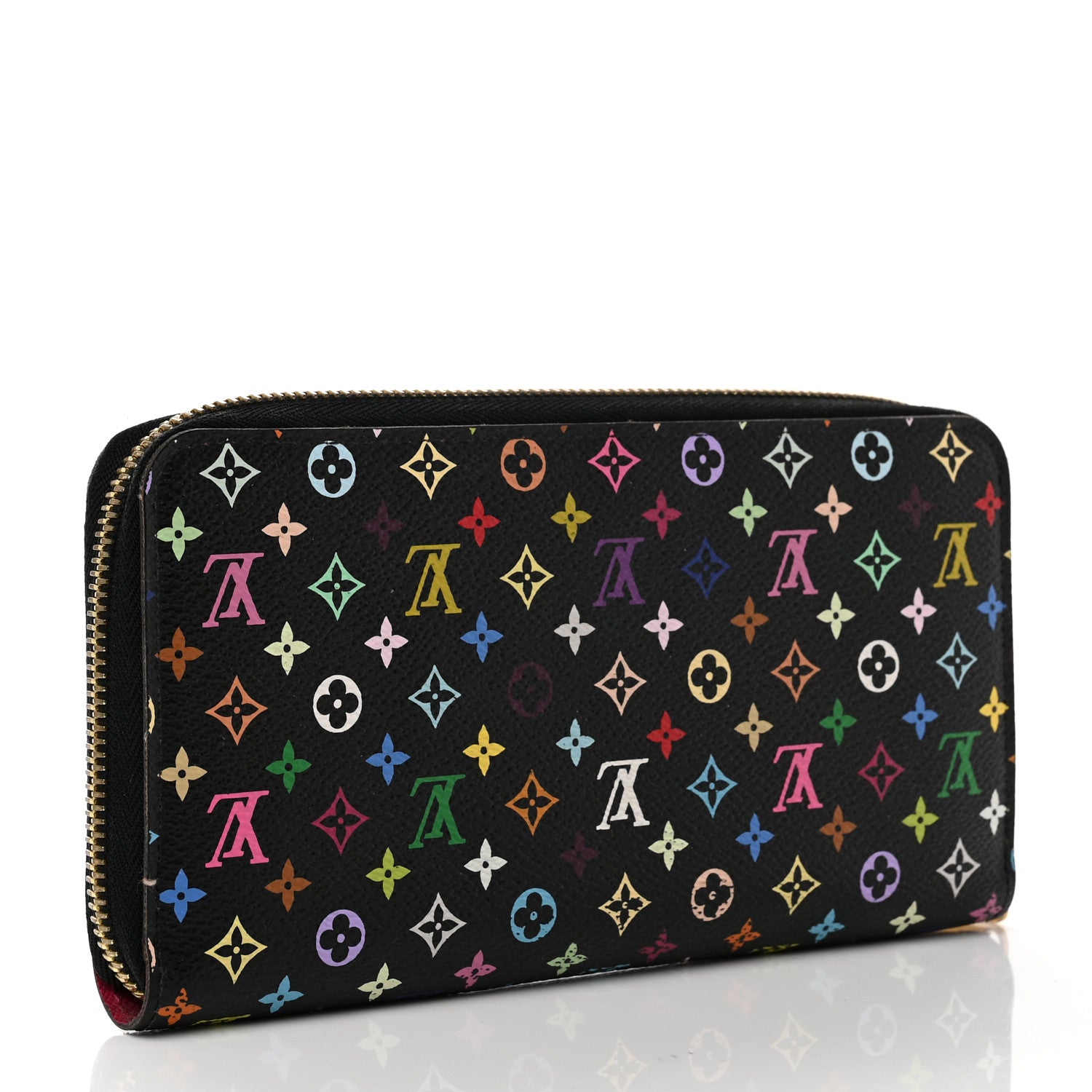 Louis Vuitton Monogram Multicolor Zippy Wallet Black Grenade 3 of 7