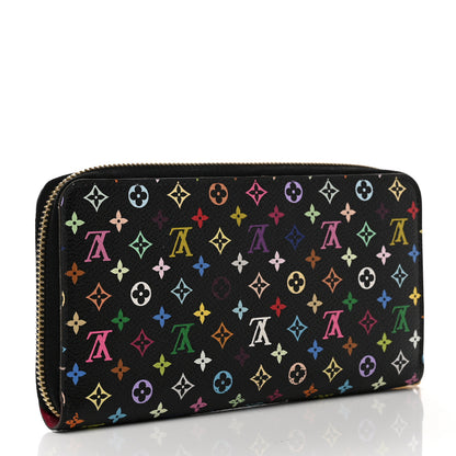 Louis Vuitton Monogram Multicolor Zippy Wallet Black Grenade 3 of 7