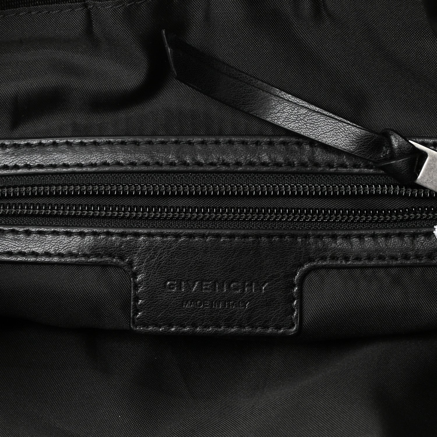 Givenchy Calfskin MC3 Drawstring Backpack Bag Black Gold 5 of 7