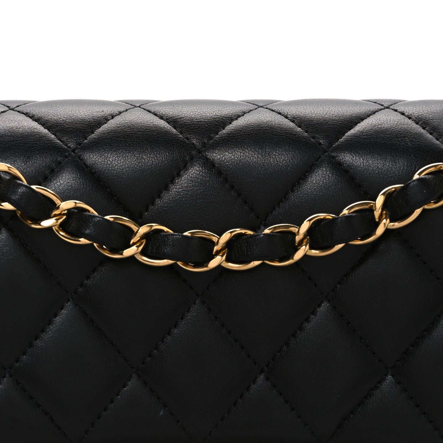 Chanel Lambskin Quilted Small Double Flap Black 8 of 10