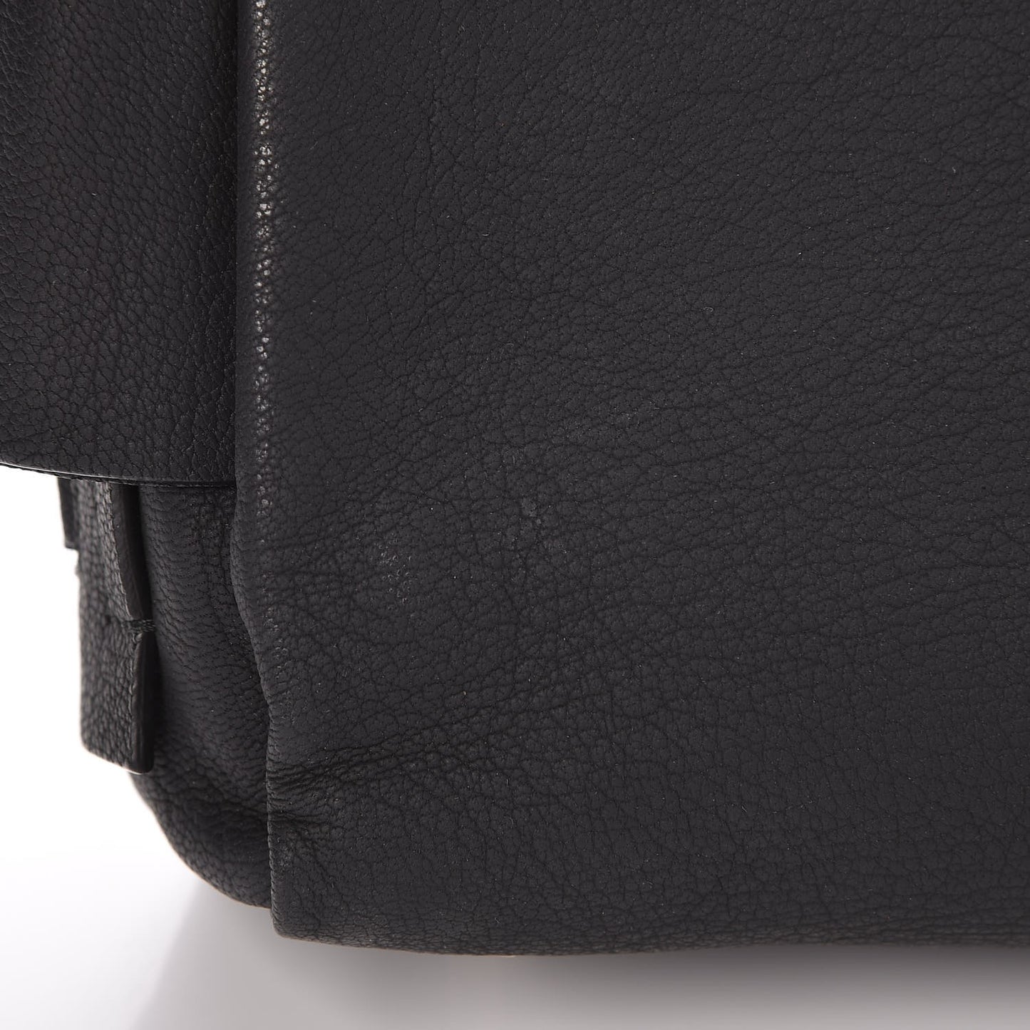Grained Calfskin Carlton Clutch Black