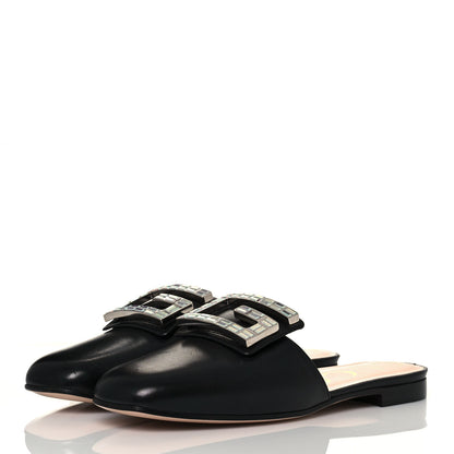 Gucci Malaga Kid Crystal Square G Madelyn Slippers 36 Black 3 of 9