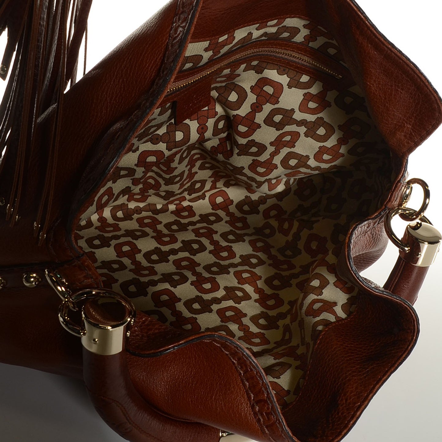 Calfskin Large Indy Top Handle Hobo Brown