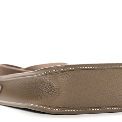 Hermes Taurillon Clemence Evelyne TPM Etoupe 8 of 9