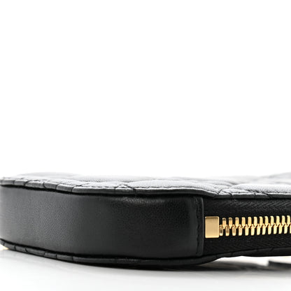 Christian Dior Lambskin Cannage Lady Dior Phone Holder Black 10 of 11