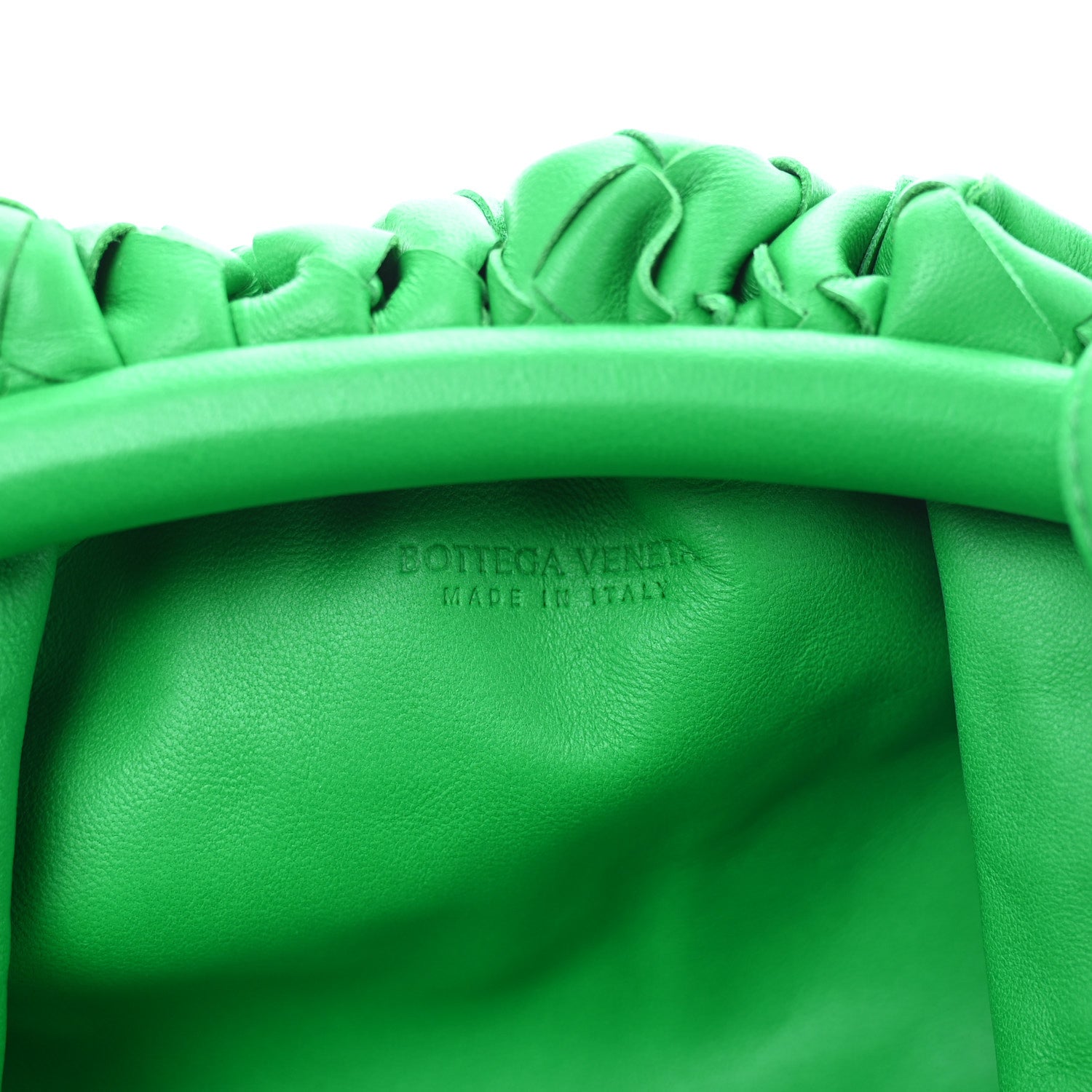 Bottega Veneta Nappa Intrecciato The Mini Pouch Clutch Parakeet 6 of 11
