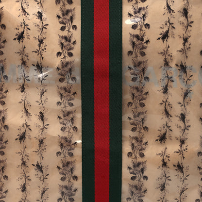 Gucci X COME DE GARCONS Plastic Web Floral Paper Shopper Tote 7 of 10