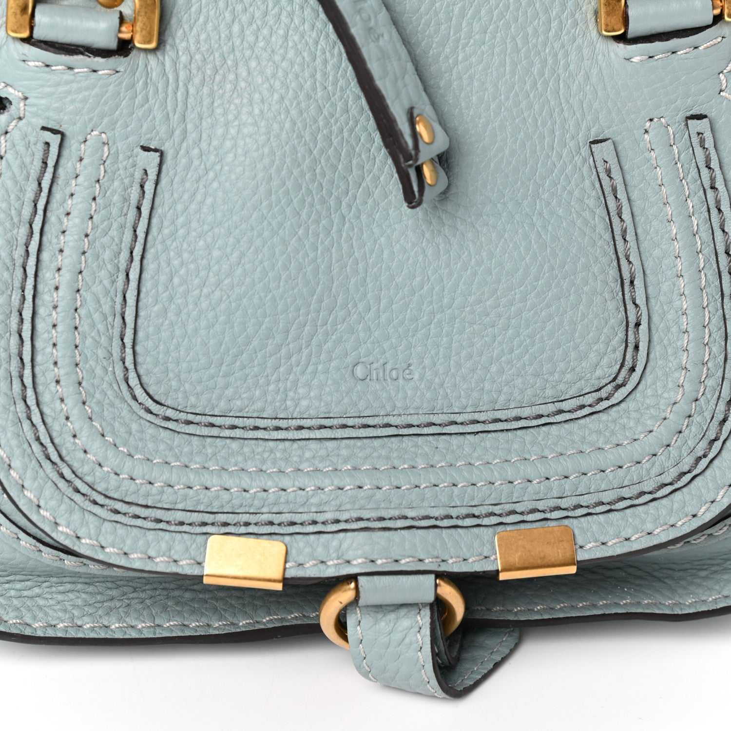 Chloe Calfskin Mini Marcie Satchel Fresh Mint 7 of 9