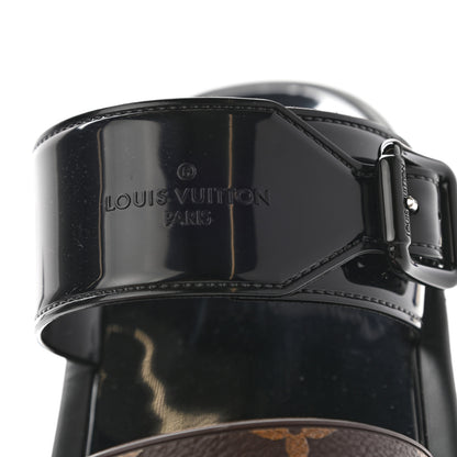 Louis Vuitton Monogram Sunbath Flat Mule Sandals 37 Black 8 of 8