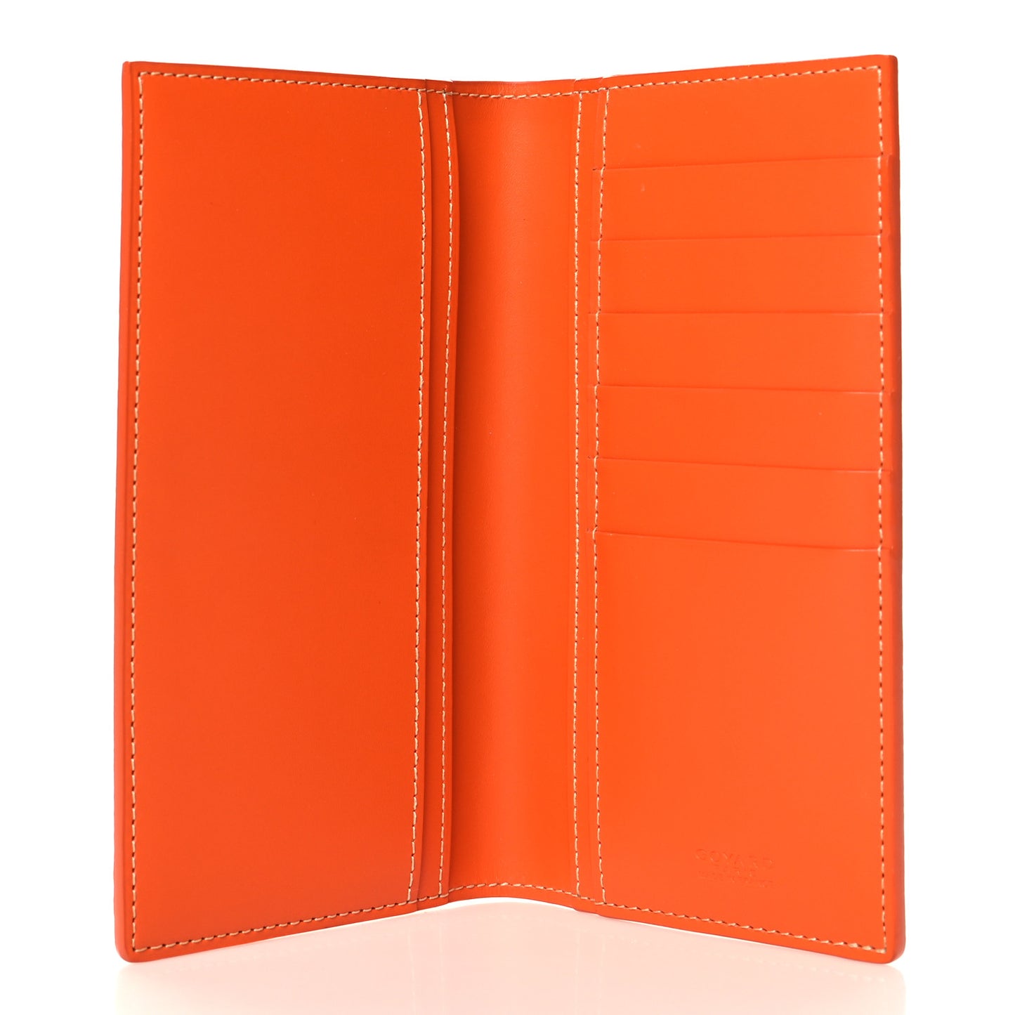 Goyardine Long Bi-Fold Wallet Orange