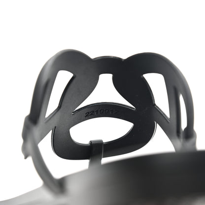 Hermes Rubber Womens Egerie Sandals 36 Black 8 of 9
