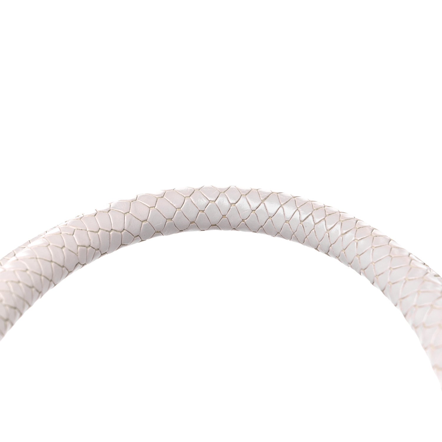 Balenciaga Calfskin Snake Embossed Small Hourglass Top Handle Bag White 12 of 14