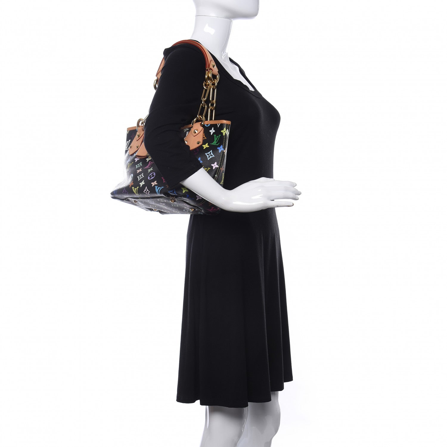 Louis Vuitton Monogram Multicolor Annie MM Black 2 of 9