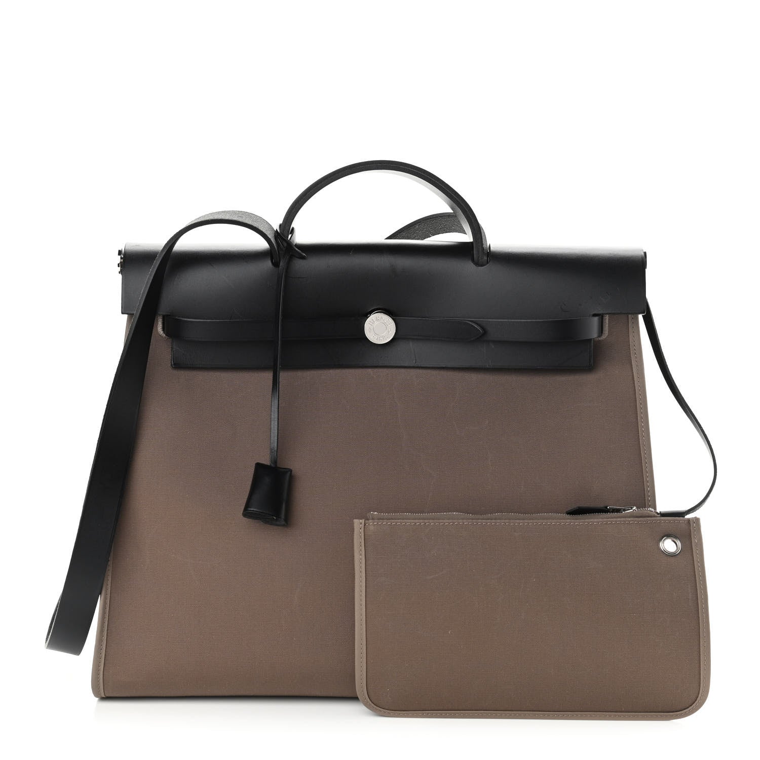 Hermes Toile Vache Hunter Herbag Zip 39 MM Etoupe Ebene 1 of 15