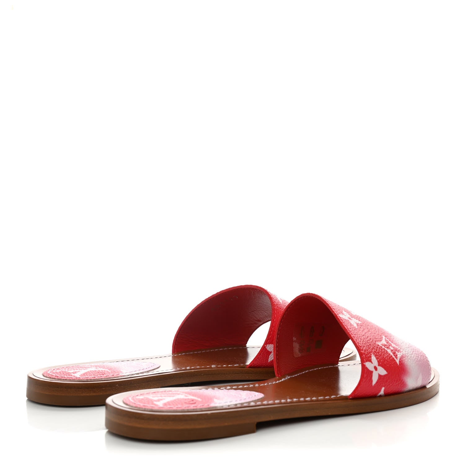Louis Vuitton Monogram Escale Lock It Flat Mule 36 Rouge 4 of 9