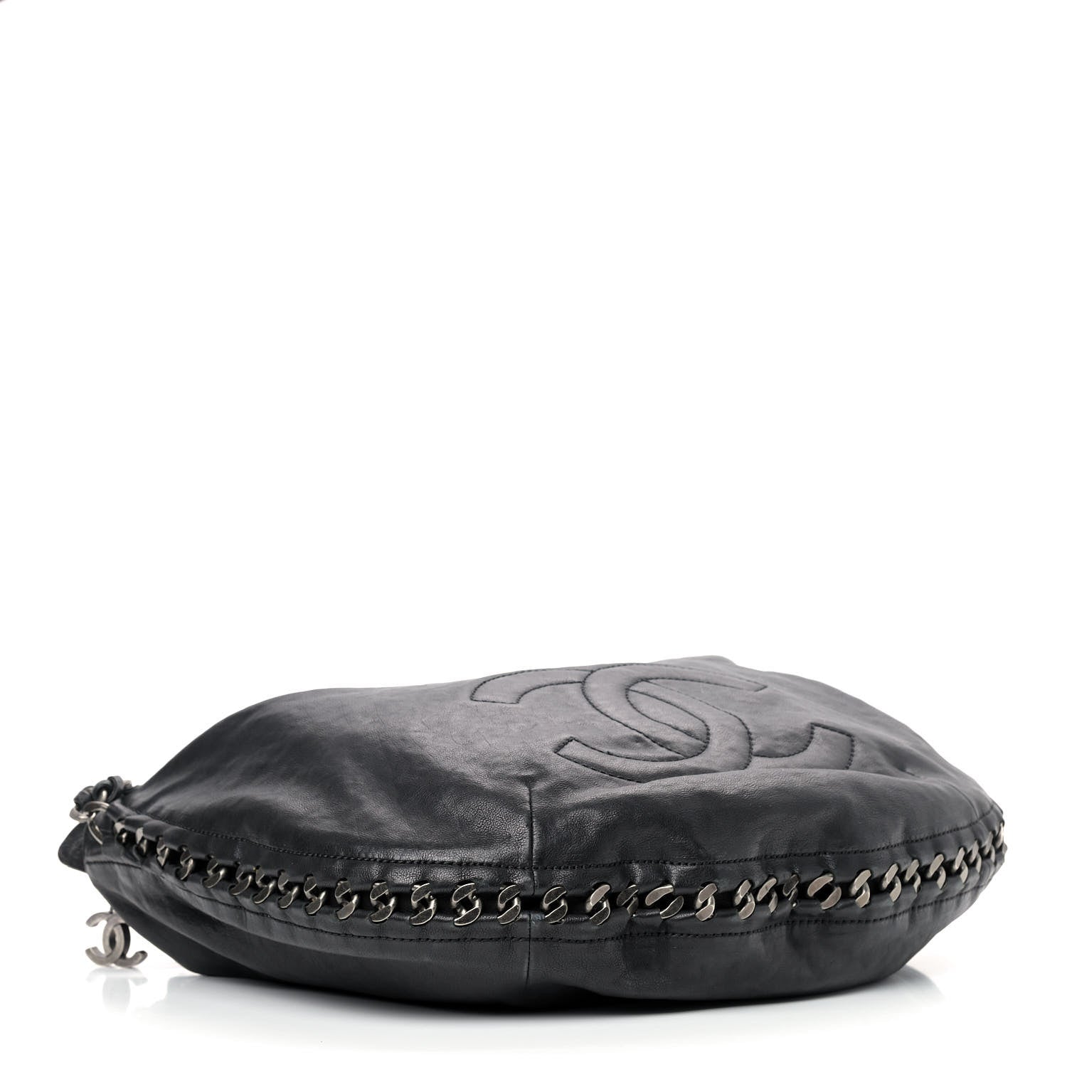 Chanel Calfskin Modern Chain Hobo Black 4 of 9