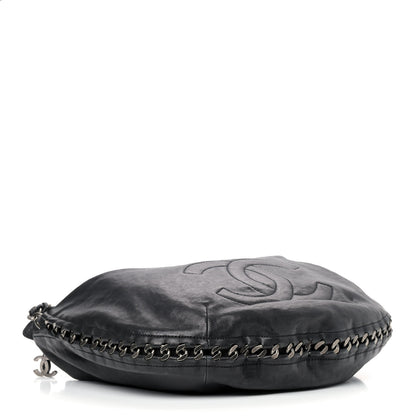 Chanel Calfskin Modern Chain Hobo Black 4 of 9