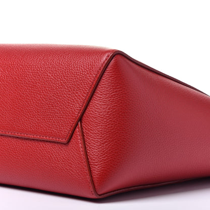 Celine Soft Grained Calfskin Small Sangle Bucket Bag Red 10 of 10