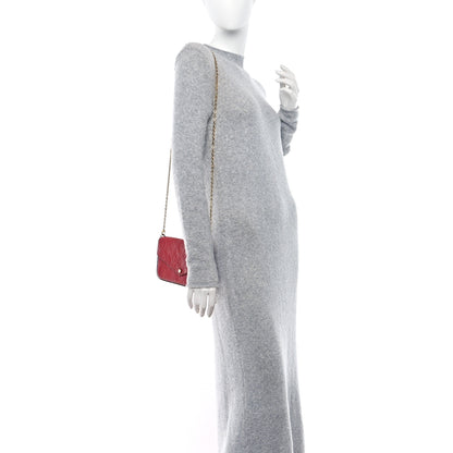 Louis Vuitton Empreinte Pochette Felicie Chain Wallet Cherry 2 of 9