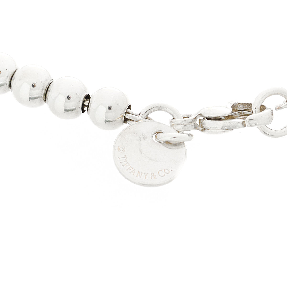 Sterling Silver 18K Rose Gold Return to Tiffany Heart Bead Bracelet