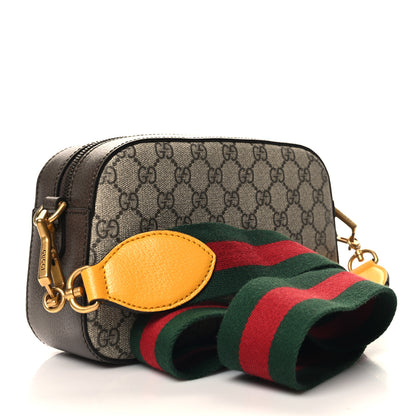 Gucci GG Supreme Monogram Web Neo Vintage Shoulder Bag Beige New Acero Crop 3 of 11