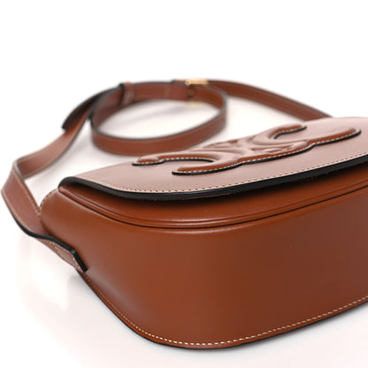 Celine Smooth Calfskin Cuir Triomphe Folco Crossbody Bag Tan 8 of 9